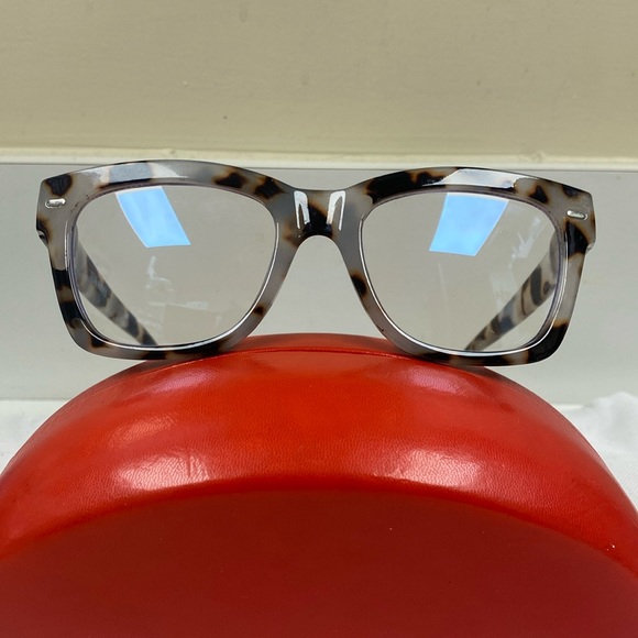 Steve Madden Accessories - Steve Madden Blue Light Block Oversized Animal Print Glasses NeverUsed